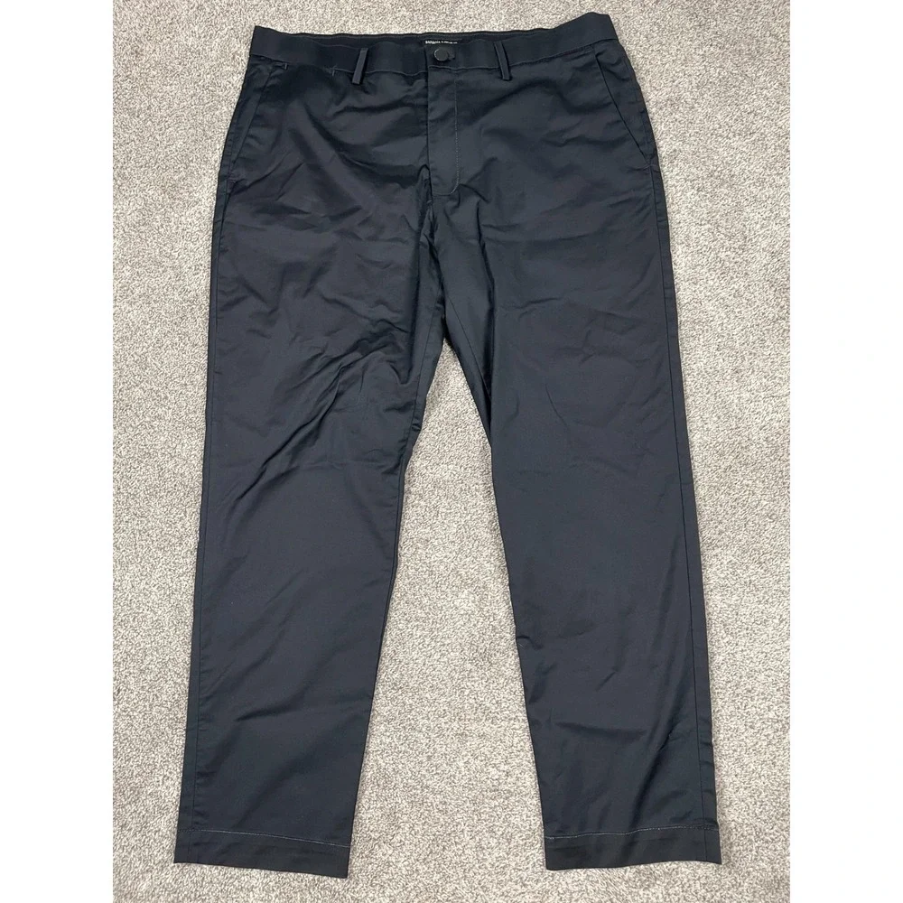 Banana Republic Pants Mens 36 Slim Fit Black Chino Preppy Classic Office Work